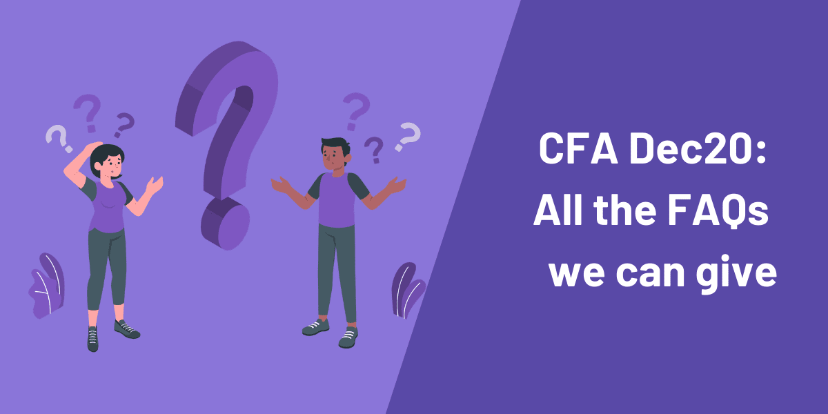CFA December 2020 potential cancellation postponement FAQ