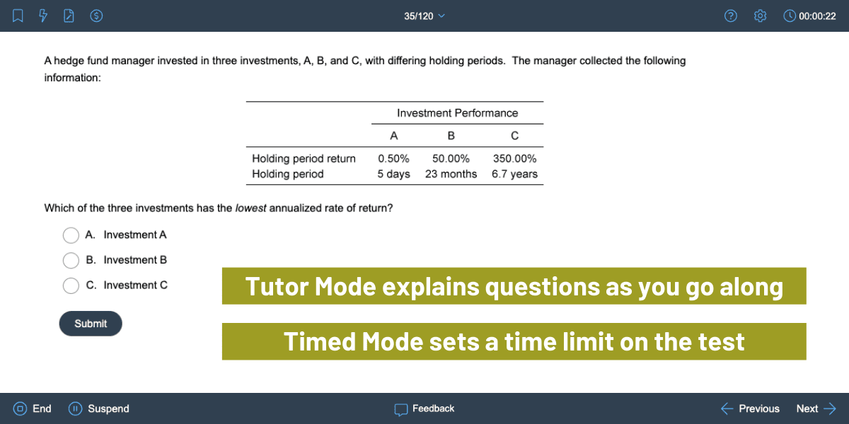 Education Prep Powerhouse UWorld Starting a Big Push into CFA Exams 8 UWorld CFA Provider Tutor Mode and Timed Mode for Exams