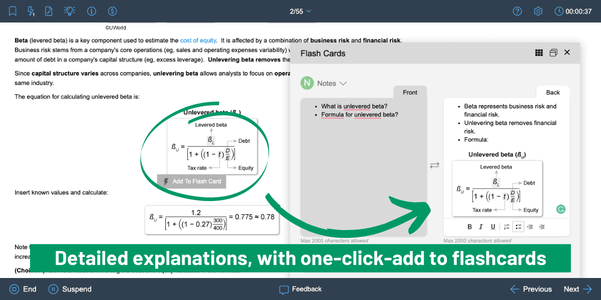 Education Prep Powerhouse UWorld Starting a Big Push into CFA Exams 9 UWorld CFA Provider Detailed Explanations and Flashcards