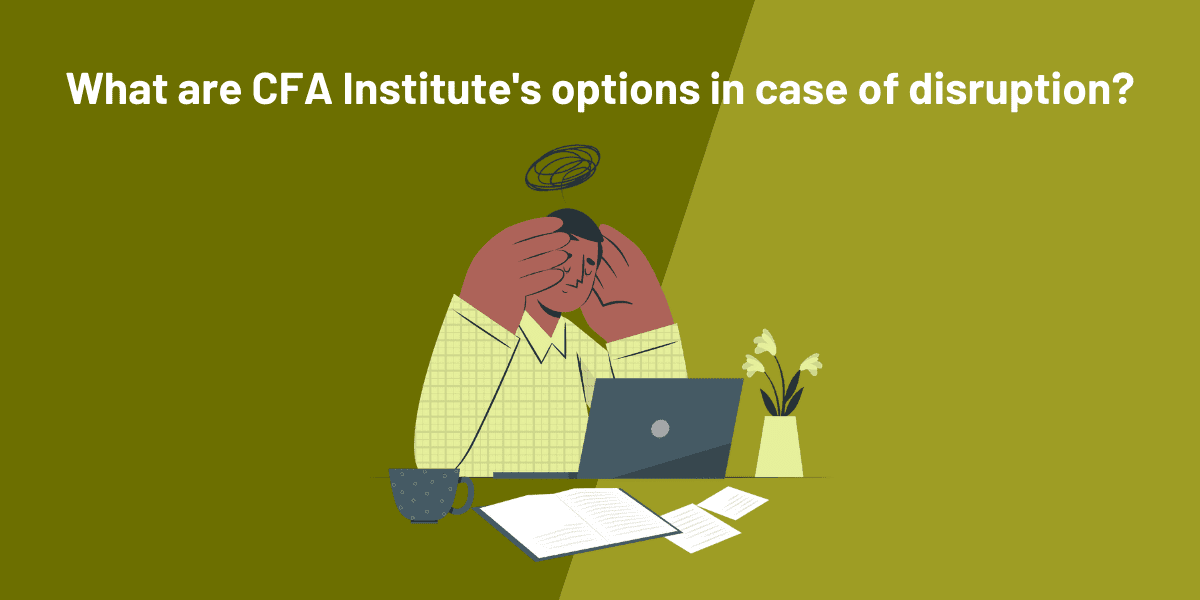What are CFA Institute's options in case of cancellation or postponement