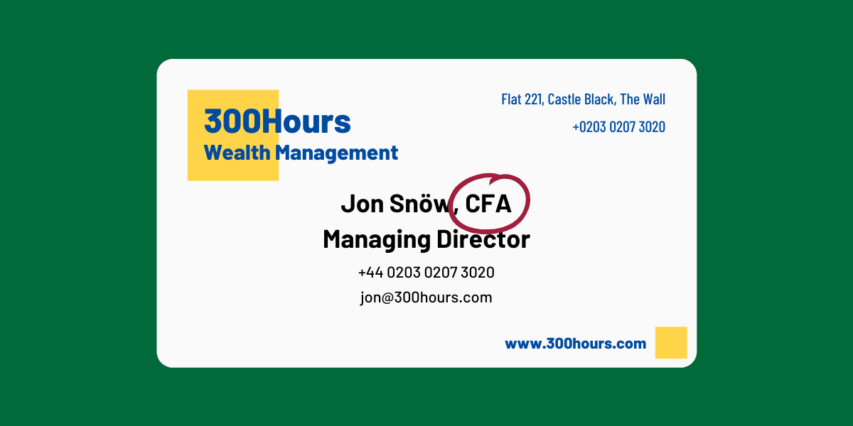 How To Properly Show CFA On Resume and LinkedIn 6 How to Display CFA on Business Cards and Email