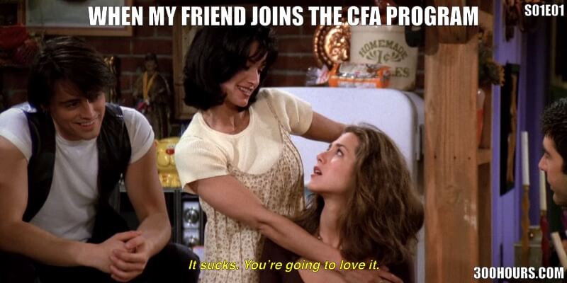 CFA Friends Meme: Starting the CFA Program Exams