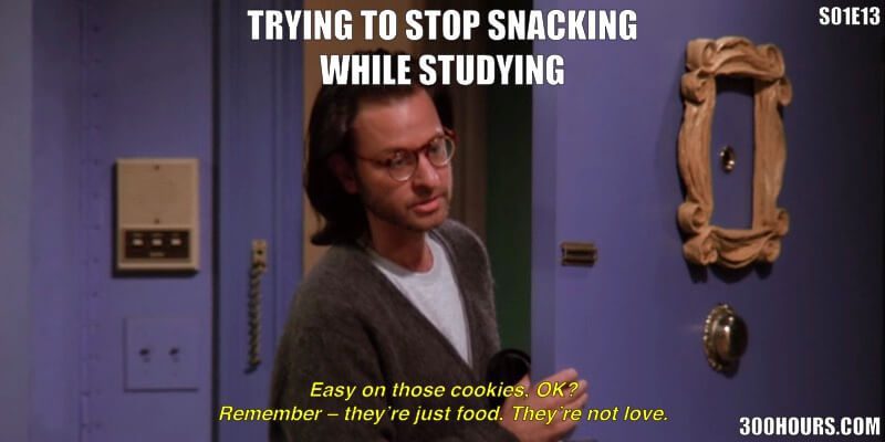 CFA Friends Meme: Study Snacking