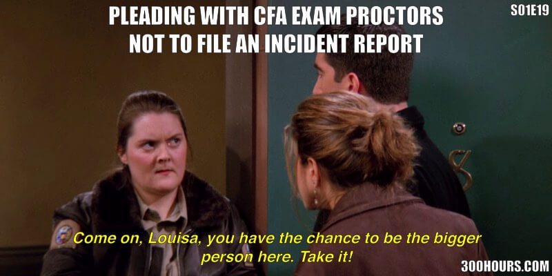 CFA Friends Meme: CFA Exam PCP Investigation