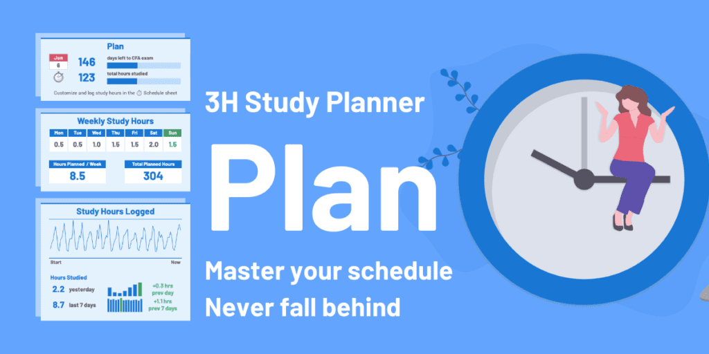 A Free Customizable CFP Study Planner 2 CFP Study Planner: Showing the Plan section of the study planner dashboard