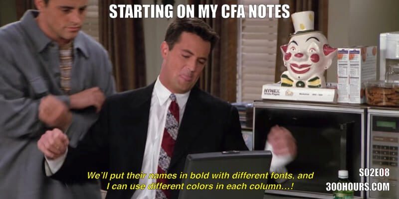 CFA Friends Memes: Study Notes