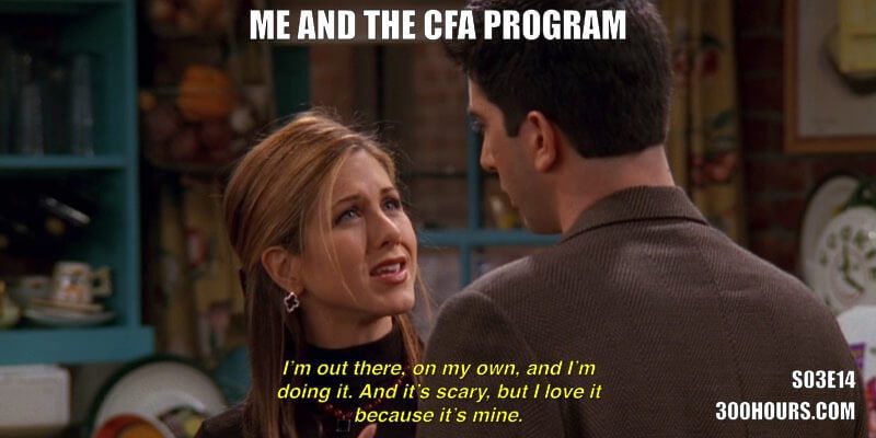 CFA Friends Meme: Me and the CFA Program