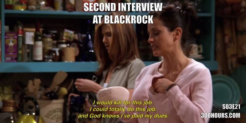 CFA® Exam Meme Challenge: Every Friends Episode in Season 3 24 CFA Friends Meme: Second Interview at Blackrock