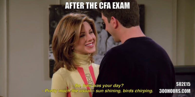 CFA Friends Memes: Day After CFA Exams