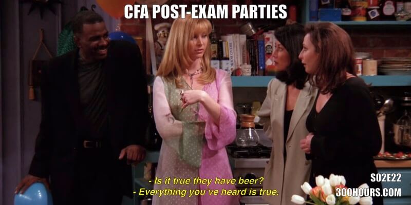 CFA® Exam Meme Challenge: Every Friends Episode in Season 2 30 CFA Friends Memes: Post Exam Parties