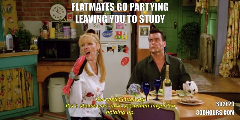 CFA Friends Memes: Studying on the weekend