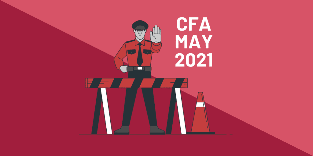 You can't postpone your Feb21 CFA exam to May21 (anymore). Jul21, Aug21 and Nov21 are available.