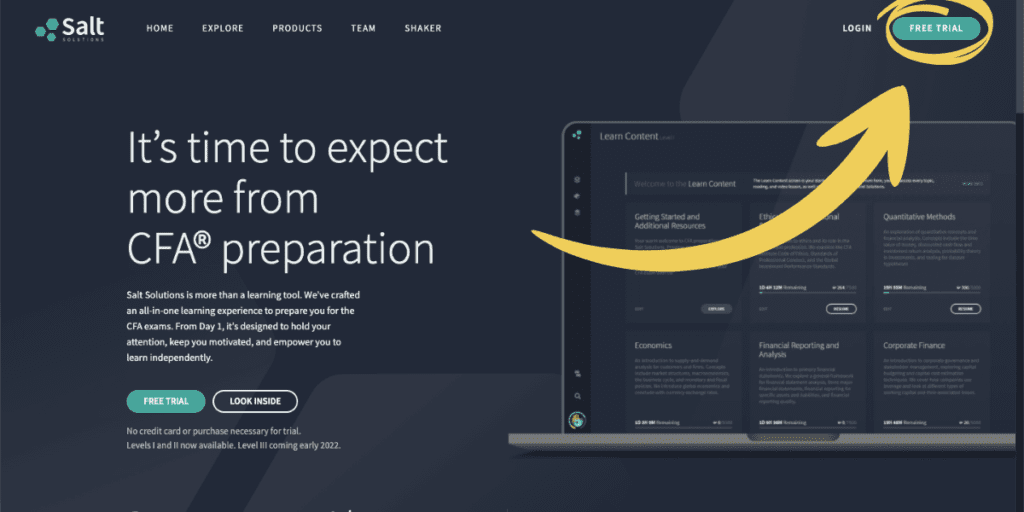 Salt Solutions CFA Online Learning Platform: Our Review 13 Salt Solutions CFA Free Trial