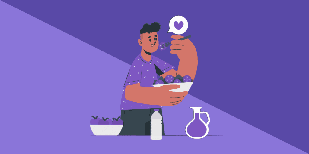 6 Effective Ways To Manage Stress While Studying 7 a man practicing healthy eating