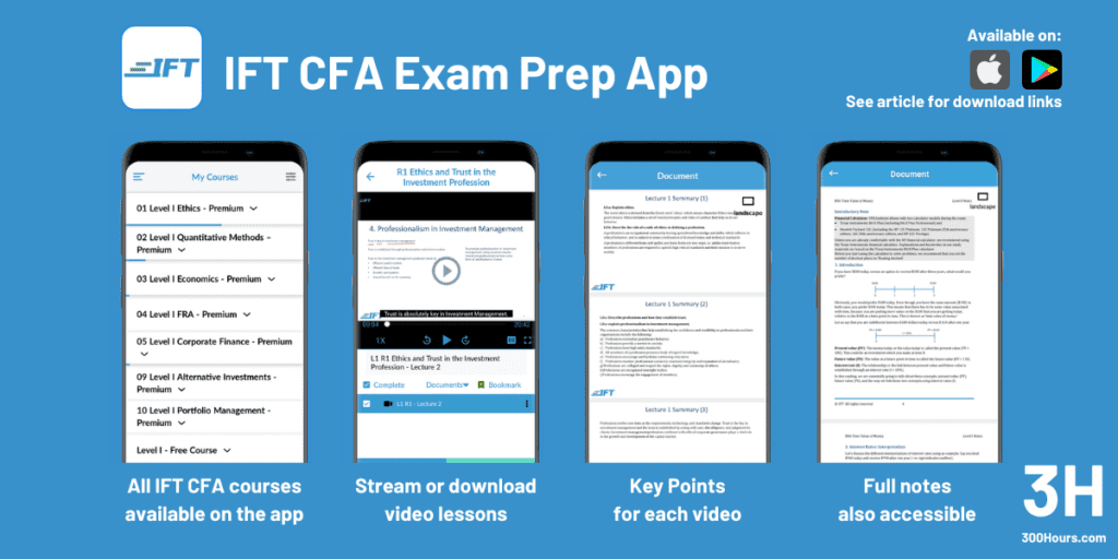 CFA Apps: Our Top 4 Shortlist 5 IFT