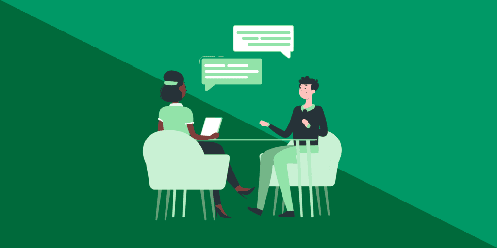 15 Video Interview Tips: Your Checklist for Success 2 job interview discussion