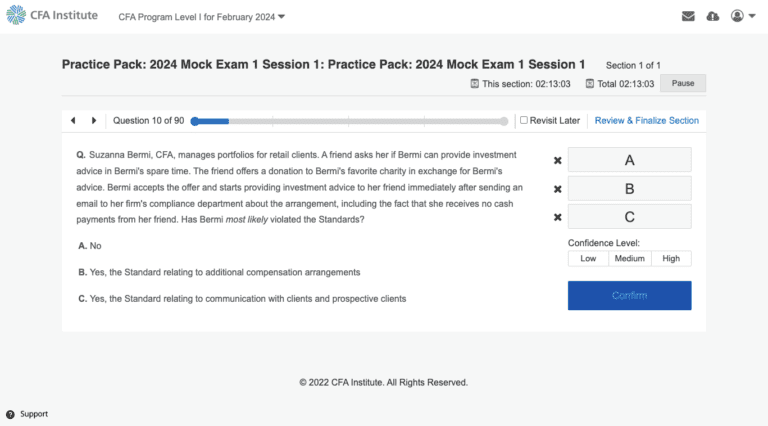 CFA Practice Pack: A Comprehensive Review