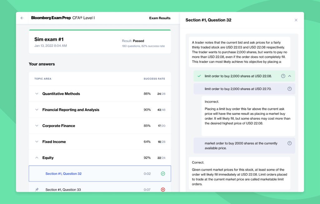 Bloomberg CFA Prep: Detailed Reviews, Products & Discounts 29 3 300h img exam