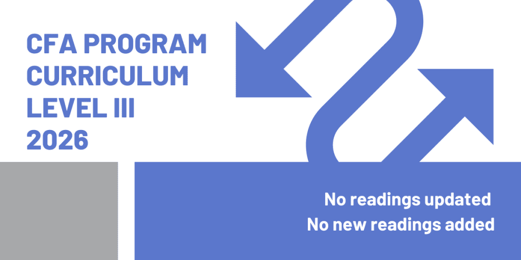 CFA Curriculum Changes 2026: An Easy Summary 9 cfa curriculum changes level 3