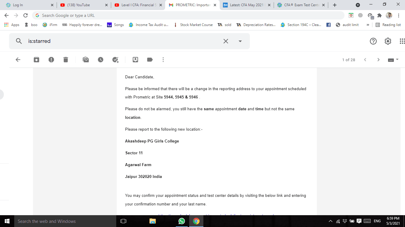 Prometric Mail